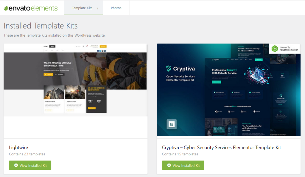 Elementor Template einfügen